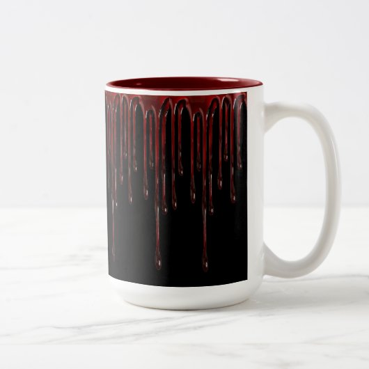 Tropfblut Zweifarbige Tasse (Rechts)