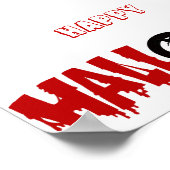 Tröpfchenunterlage zwischen Textposter Poster (Ecke)