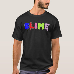 tröpfchenweise mehrfarbige Buchstabenkombination T-Shirt