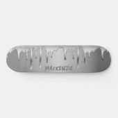 Tropfchrome Flüssigmetall Personalisiert Skateboard (Horizontal)