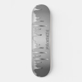 Tropfchrome Flüssigmetall Personalisiert Skateboard (Vorderseite)