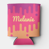 Tropfeis-Creme-Farbstreifen Personalisiert Dosenkühler (Vorderseite)