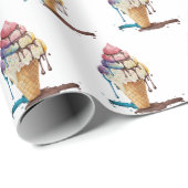 Tropfeis Geschenkpapier (Rolleneckpunkt)