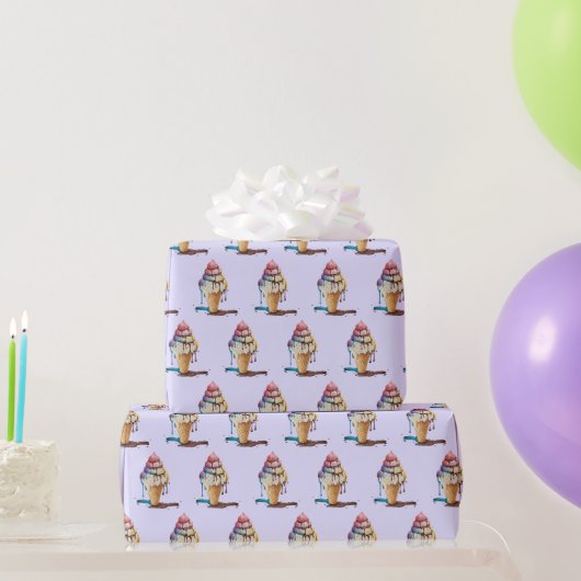 Tropfeis Geschenkpapier (Partygeschenke)