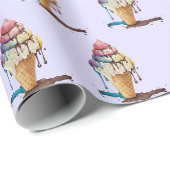 Tropfeis Geschenkpapier (Rolleneckpunkt)