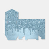 Tropfeis-Glitzer | Blaue Imitate Sparkle Metallic Geschenkschachtel (Ungefaltet)