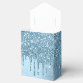 Tropfeis-Glitzer | Blaue Imitate Sparkle Metallic Geschenkschachtel (Geöffnet)