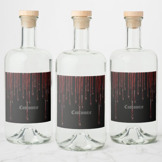 Tropfen Alkoholflaschenetikett (Flaschen)
