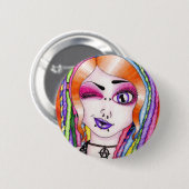 Tropfen-Angst herrlich Button (Vorne & Hinten)