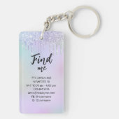 *~* Tropfen AP36 QR Promo Beauty Acrylic Schlüsselanhänger (Rückseite)