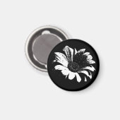 Tropfen auf Daisy Magnet (Vorderseite/Rückseite)