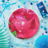Tropfen auf Petals Paper Teller (Party)