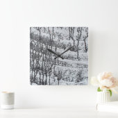 Tropfen aus Beton Quadratische Wanduhr (Zuhause)