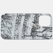 Tropfen aus schwarzem Beton Case-Mate iPhone Hülle (Rückseite (Horizontal))