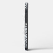 Tropfen aus schwarzem Beton Case-Mate iPhone Hülle (Rückseite / Links)