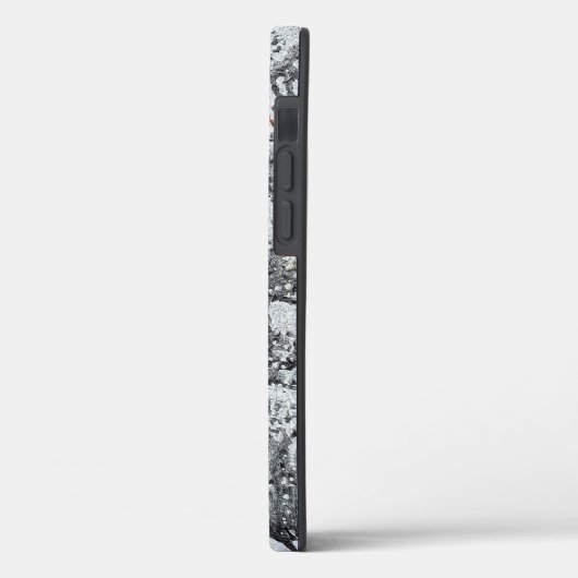 Tropfen aus schwarzem Beton Case-Mate iPhone Hülle (Rückseite / Links)