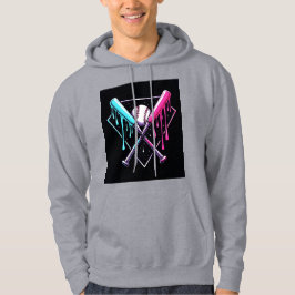 Tropfen Baseball Bat Magic - Neon Splash Zuhause P Hoodie