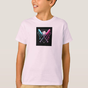 Tropfen Baseball Bat Magic - Neon Splash Zuhause P T-Shirt