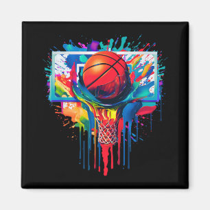 Tropfen Basketball Ball Hoop Slam Dunk Dripp Magnet