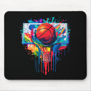 Tropfen Basketball Ball Hoop Slam Dunk Dripp Mousepad