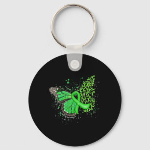 Tropfen Butterfly Grüne Ribbon Nierenerkrankung Aw Schlüsselanhänger