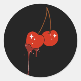 Tropfen Cherry Sticker