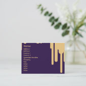 Tropfen - Chubby Visitenkarte (Stehend Vorderseite)