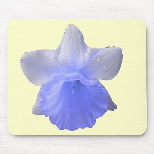 Tropfen Daffodil Blue Mousepad (Vorne)
