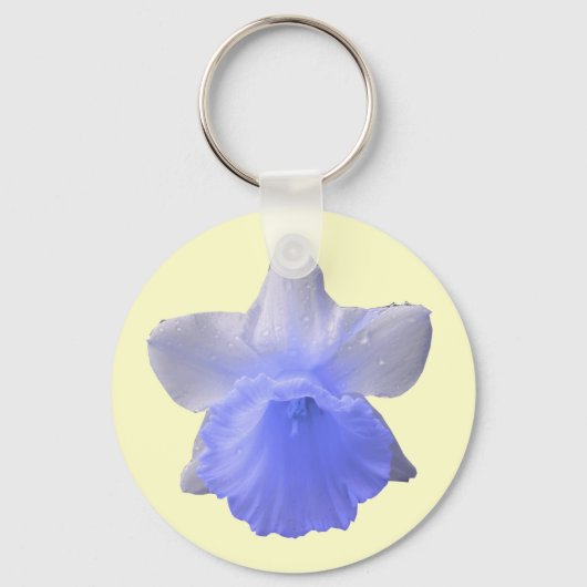 Tropfen Daffodil Blue Schlüsselanhänger (Vorderseite)