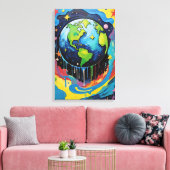 Tropfen der Erde Leinwanddruck (Insitu (Wohnzimmer))