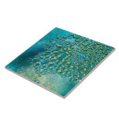 Tropfen des Blaus Fliese (Seite)