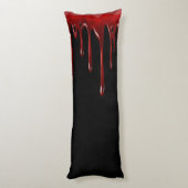 Tropfen des Blutdrucks Schwarz Seitenschläferkissen (Rückseite (Vertikal))