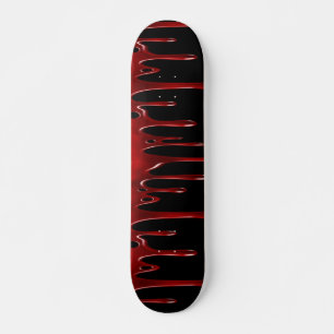 Tropfen des Blutdrucks Schwarz Skateboard