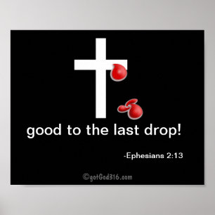 Tropfen des Blutes gotGod316.com Poster