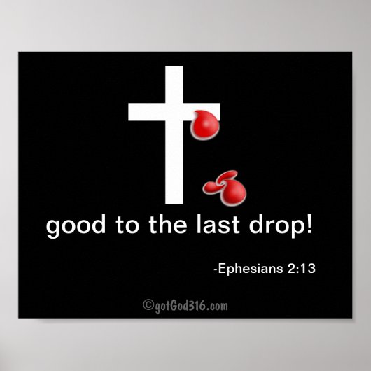 Tropfen des Blutes gotGod316.com Poster (Vorne)