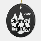 Tropfen des Chemieingenieurs Keramik Ornament (Links)