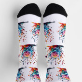 TROPFEN DROP ICE-ROSE DURCH ECHTE KLEINEN GESTALTE SOCKEN (Oben)