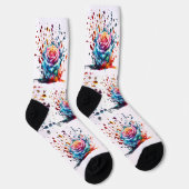 TROPFEN DROP ICE-ROSE DURCH ECHTE KLEINEN GESTALTE SOCKEN (Rechts)