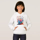 TROPFEN DROP ICE-ROSE STYPEN VON ECHTER HOODIE (Vorne ganz)