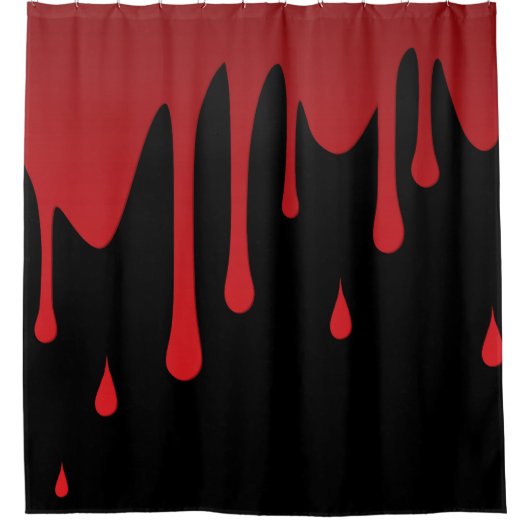 Tropfen Duschvorhang (Vorderseite)