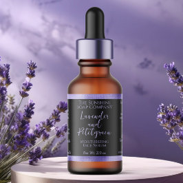 Tropfen-Etikett für schwarze und Lila Kosmetik Adressaufkleber