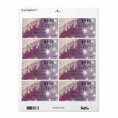 Tropfen funkeln glitzerndes Skript-Butterlabel (Vorne)