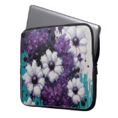 Tropfen für abstrakte Blume Laptopschutzhülle (Vorderseite Links)