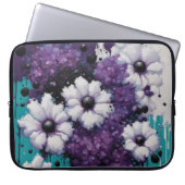 Tropfen für abstrakte Blume Laptopschutzhülle (Vorderseite)