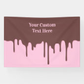 Tropfen für benutzerdefinierte Textschokolade Banner (Horizontal)