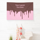 Tropfen für benutzerdefinierte Textschokolade Banner (InSitu)