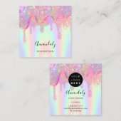 Tropfen für das Logo "Clearing House Office Servic Quadratische Visitenkarte (Vorne/Hinten)