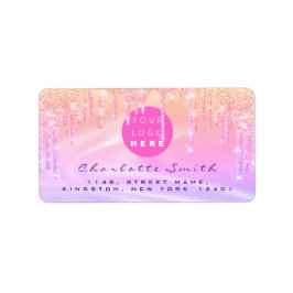 Tropfen für das Schullabel Online Shop Logo Adressaufkleber