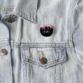 Tropfen für den Glitzer in Schwarz-Rosa Button (Beispiel)