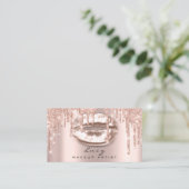 Tropfen für die Terminierung Custom Lips Glitzer T Terminkarte (Stehend Vorderseite)